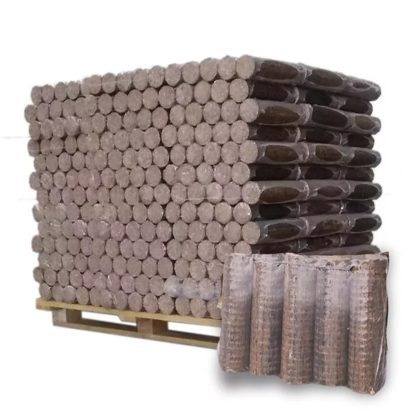 Bois Densifié Confort - 96 paquets de 5 bûches - Palette environ 925kgs
