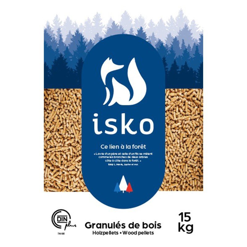 Demi-palette de granulés de bois ISKO - 35 sacs – Image 2